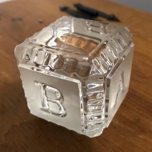 Waterford Crystal baby block